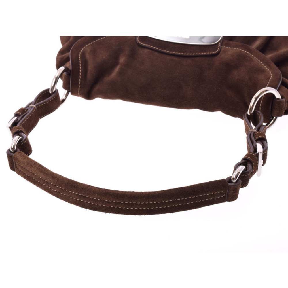 Prada Shoulder Bag Brown Suede - Picture 6 of 9